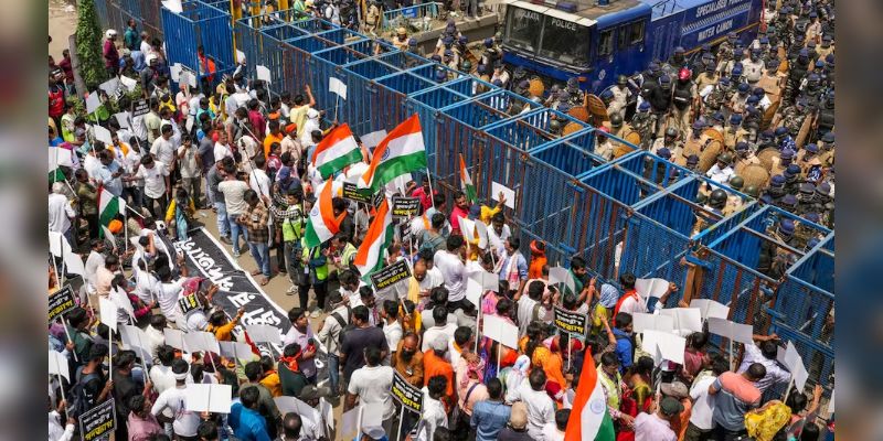 RG KAR Case: आरजी कर रेप-मर्डर केस को एक साल: कोलकाता में तनाव, नबान्न मार्च पर बवाल