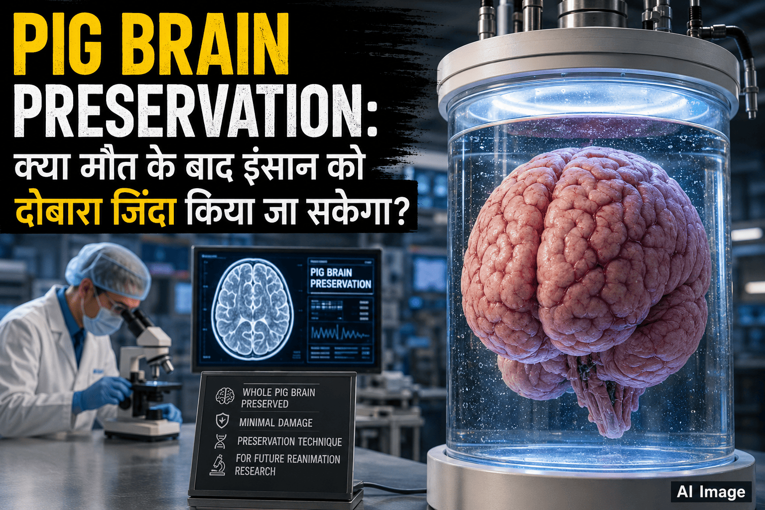 Pig Brain Preservation