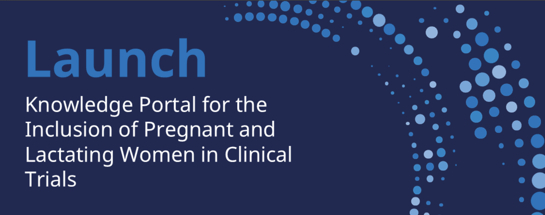 WHO–HRP के गर्भावस्था और स्तनपान में clinical research knowledge portal launch का आधिकारिक flyer
